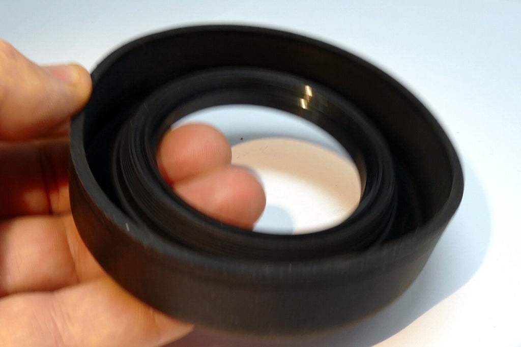 58mm Rubber Lens Hood Shade  double  threaded 3- way wide angle telephoto