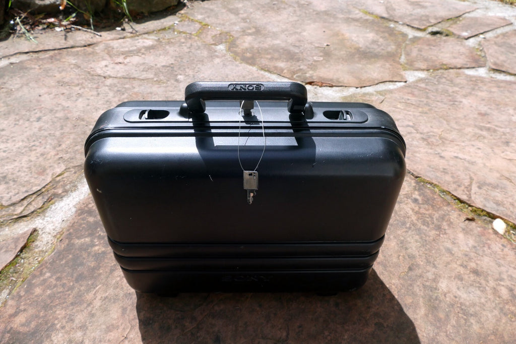 Sony Handycam Camera Hard Case Locking w/ Keys Travel Brief Carrying OEM Genuine