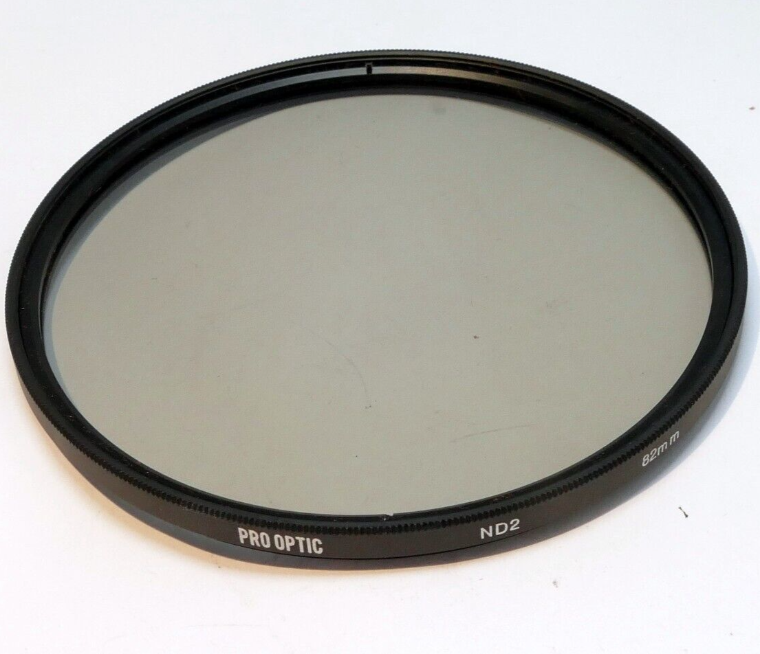 Pro Optic ND2  82mm  Filter  Neutral Density X2 NDX2 lens
