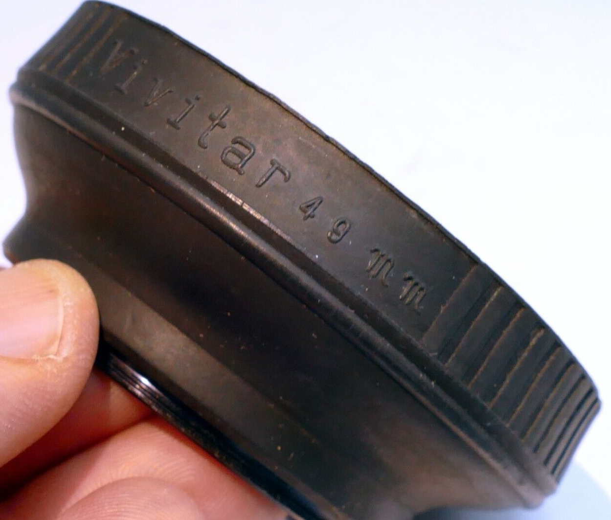 49mm Lens Hood Shade rubber threaded screw in for 50mm f1.9