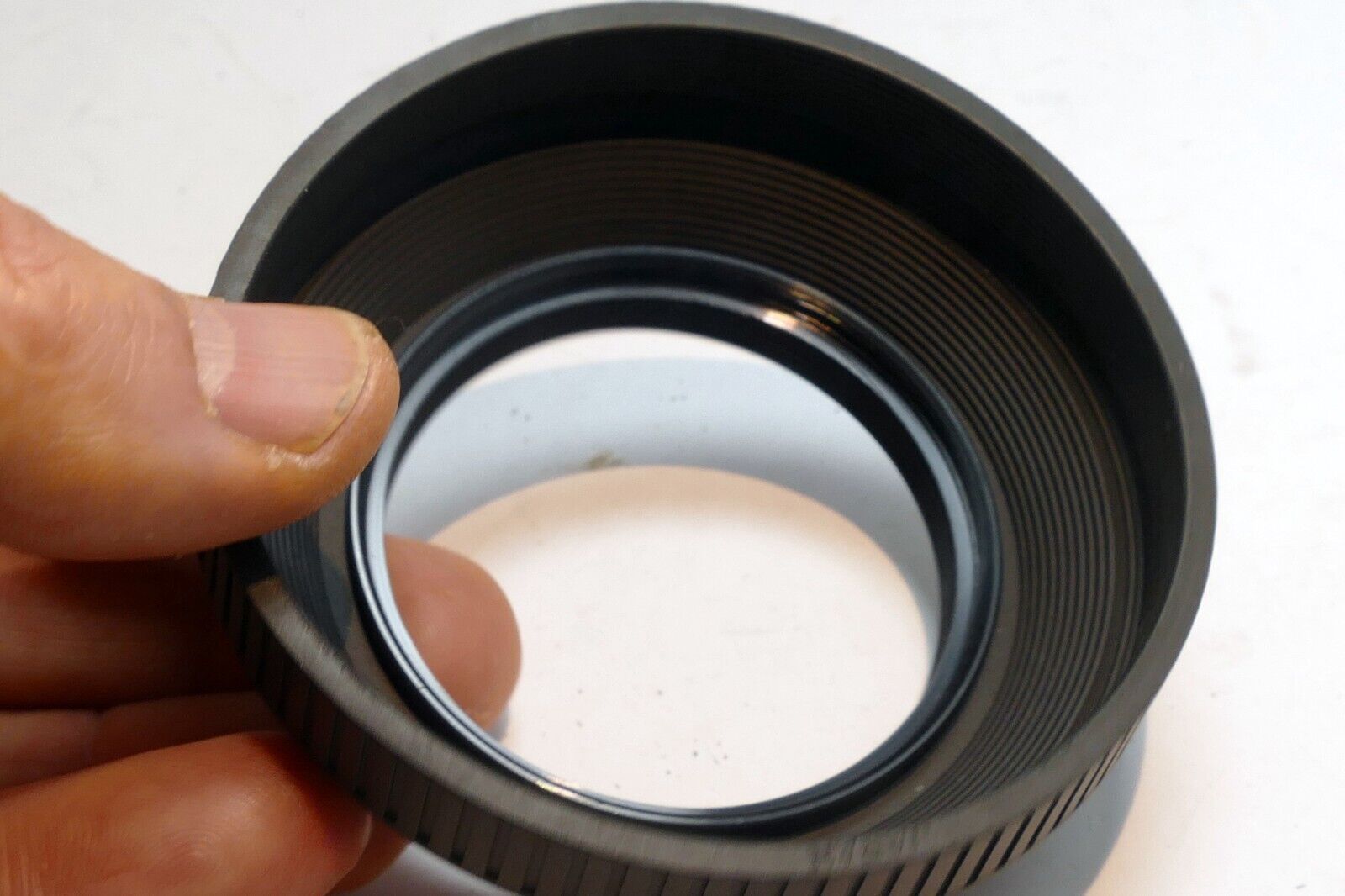 55mm double Threaded Rubber  Lens Hood Shade for  for 50mm f1.4 collapsible
