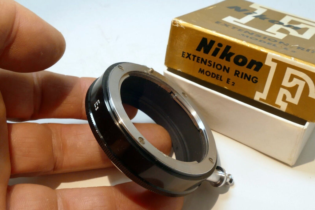 Nikon E2 Macro Extension ring Adapter F mount  - Genuine OEM - MINT