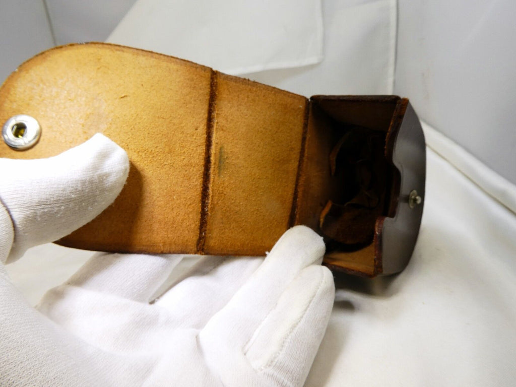 Case for Lens Hood Shade Minolta Rangefinder Leather With Strap Rokkor 2X3X3" 