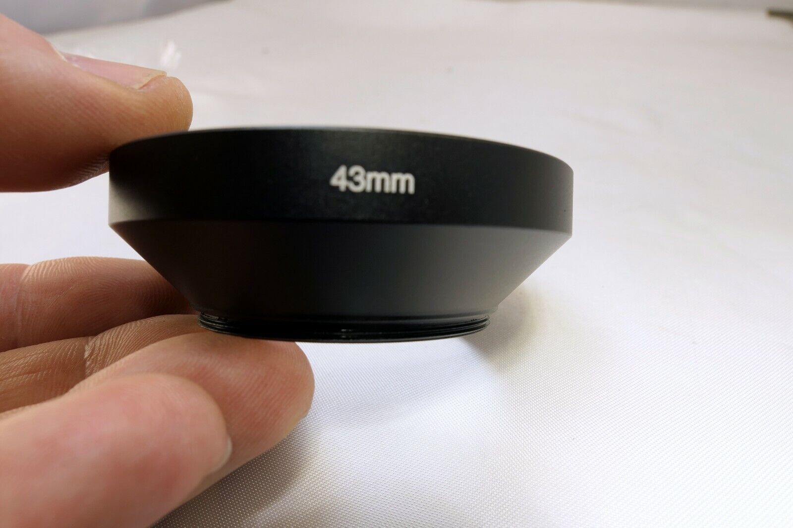 43mm Metal LENS hood Wide Angle for 3.5cm 2.8cm screw w/ threads in front rim 62