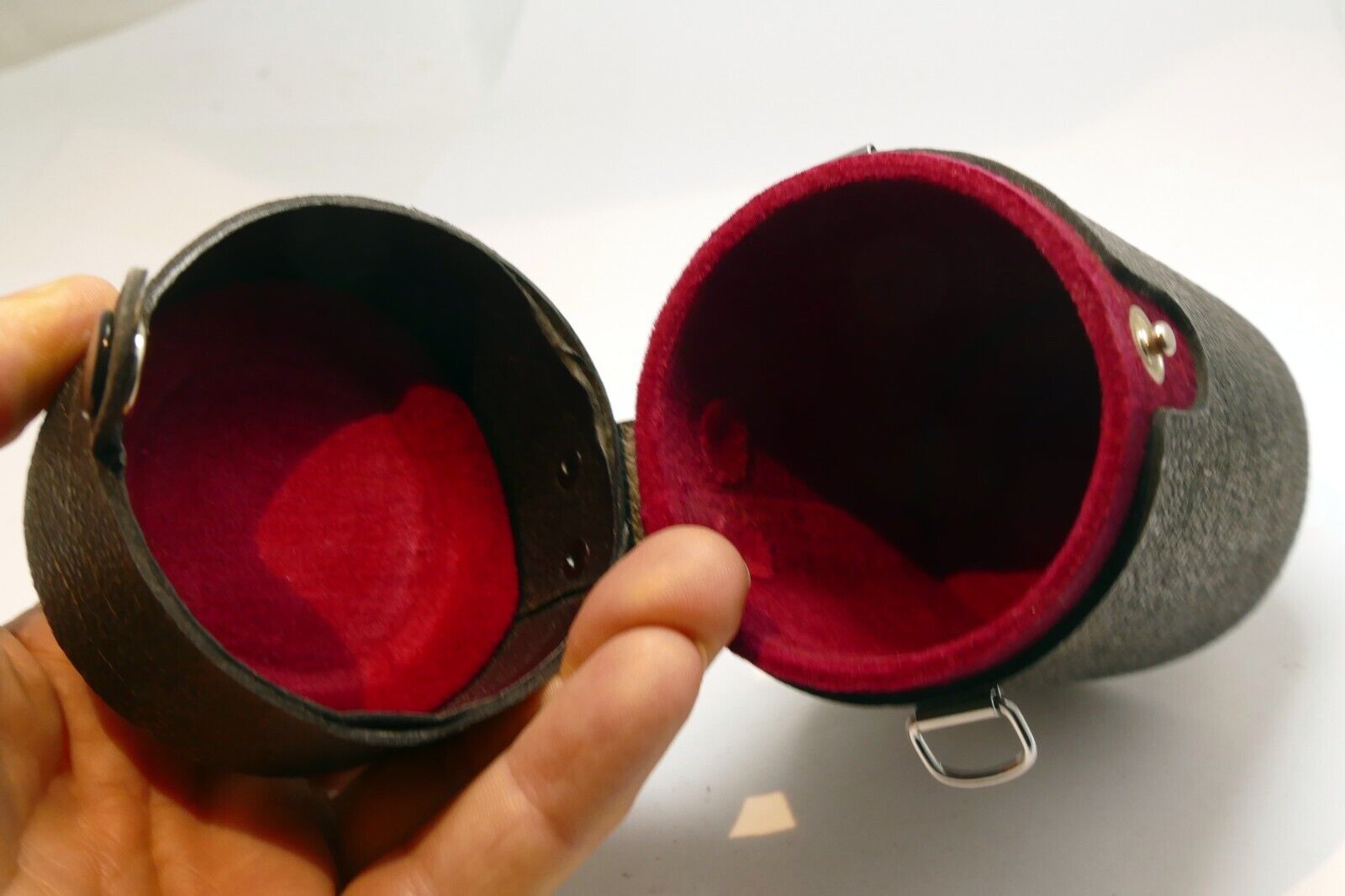 Pentax Takumar SMC hard Lens Case for  135mm f3.5 Silver M42 - vintage