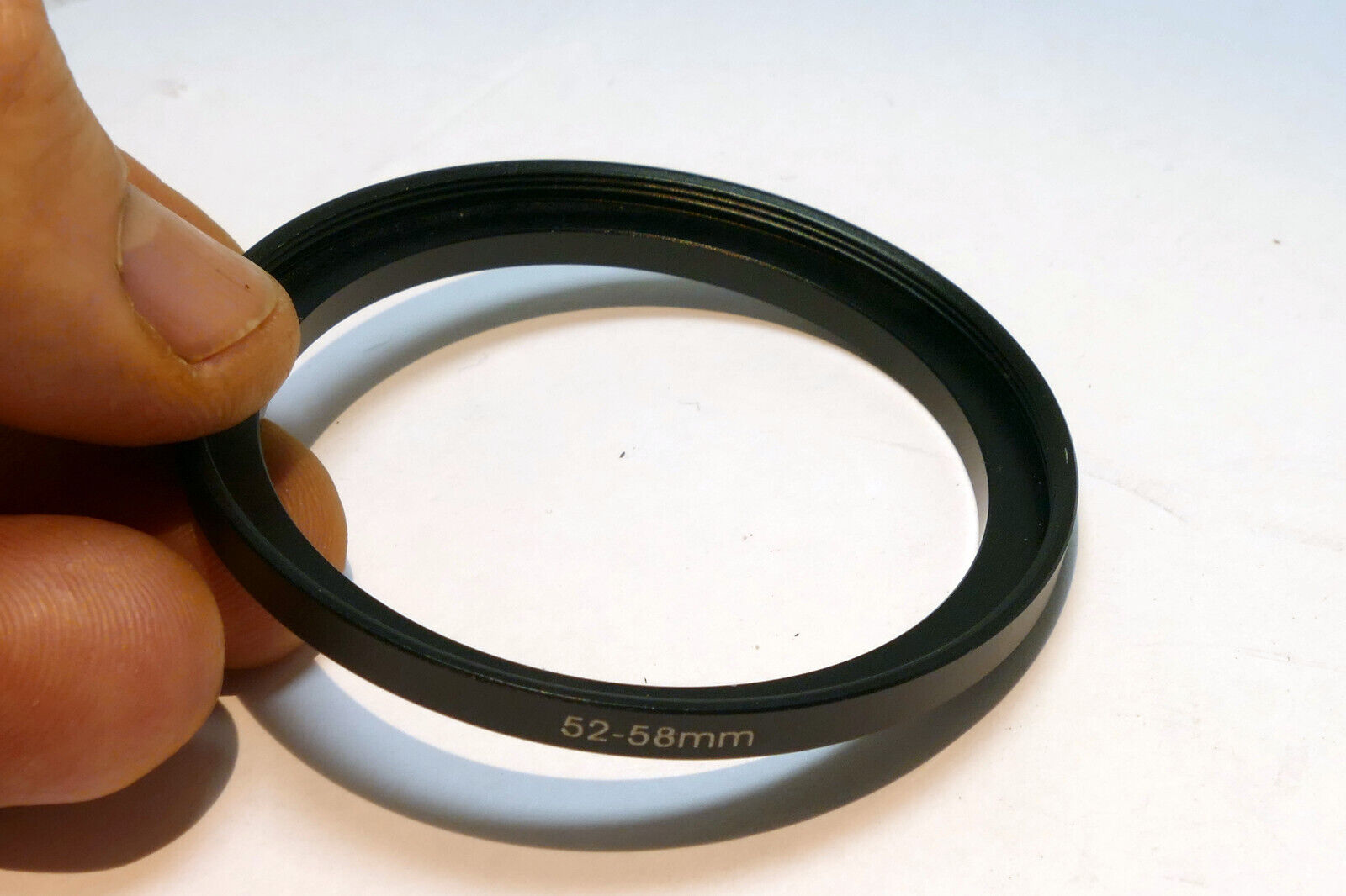 52mm to 58mm Step - Up ring metal threaded for lens filter
