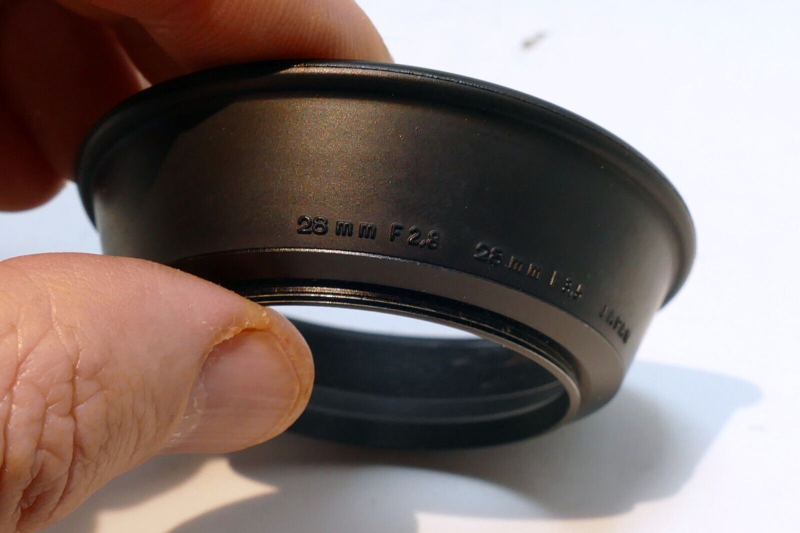 49mm Olympus OM 28mm f2.8 f3.5 lens Rubber hood shade for - OEM Genuine Zuiko