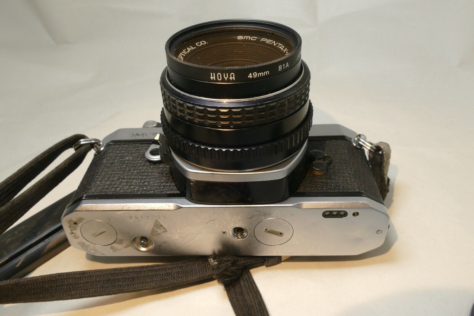 Pentax MX 35mm SLR Camera Kit w/ 50mm SMC F2 PK Lens - 3 F stops overexposes