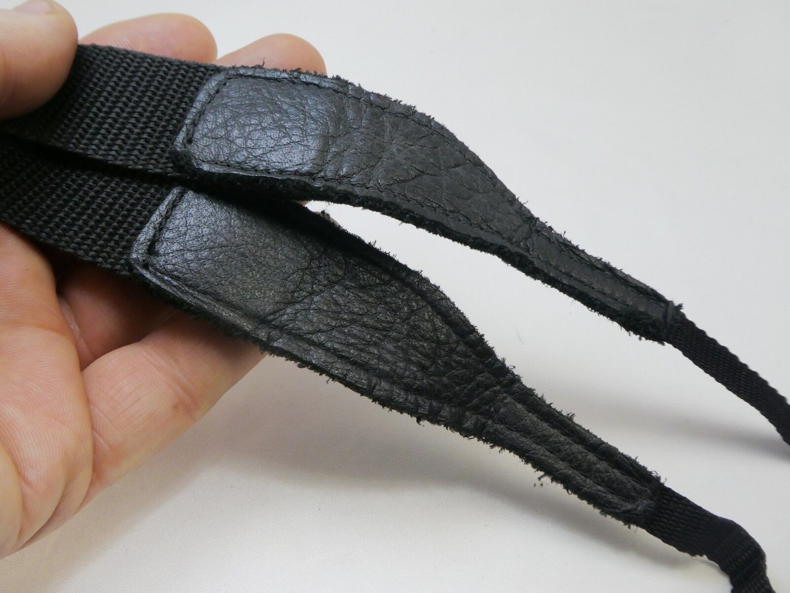 2cm wide Black Neck Shoulder Strap for cameras missing buckles and plastic loops