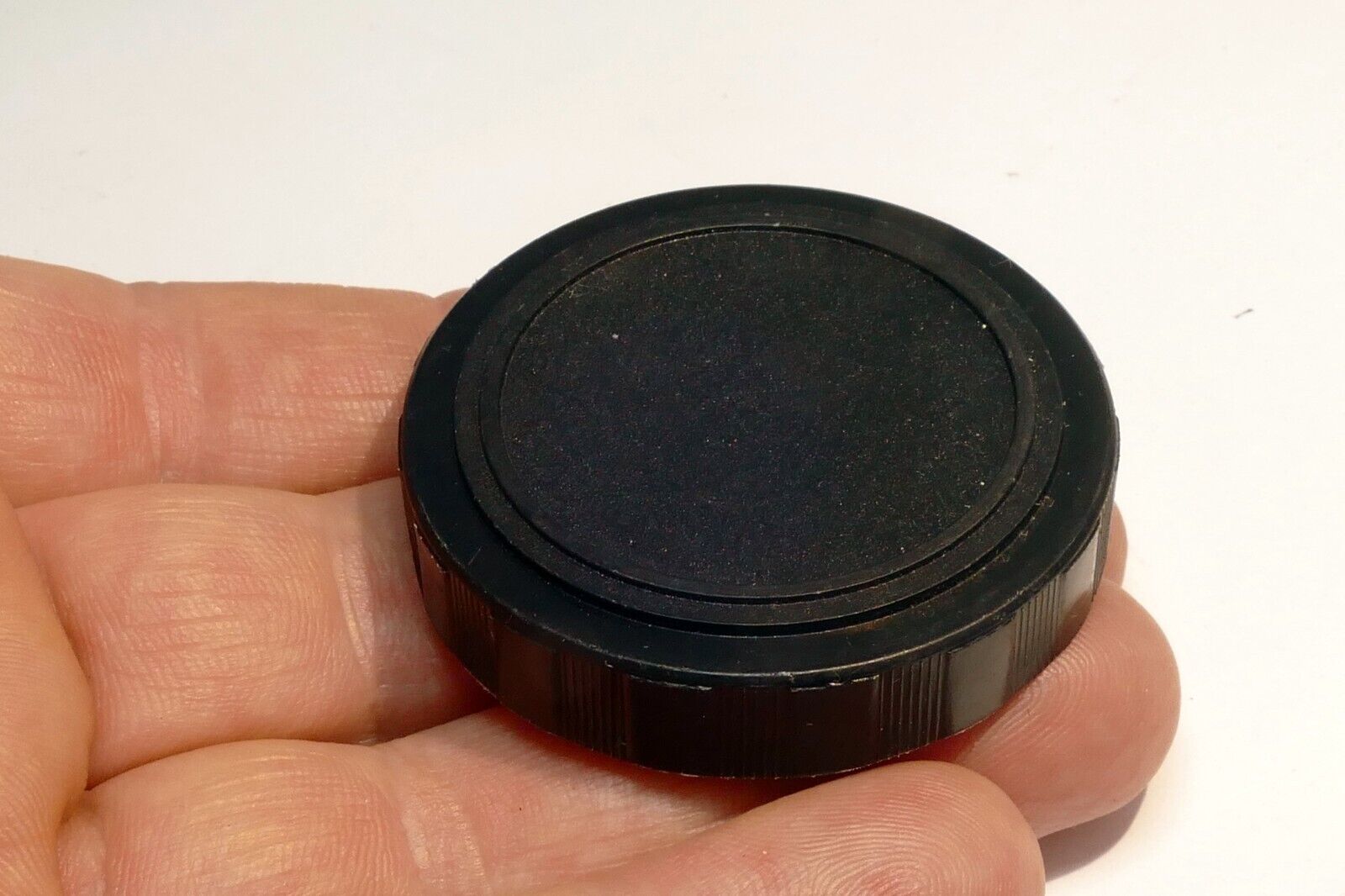 K slip on type PK Pentax Rear Plastic Lens Cap  vintage