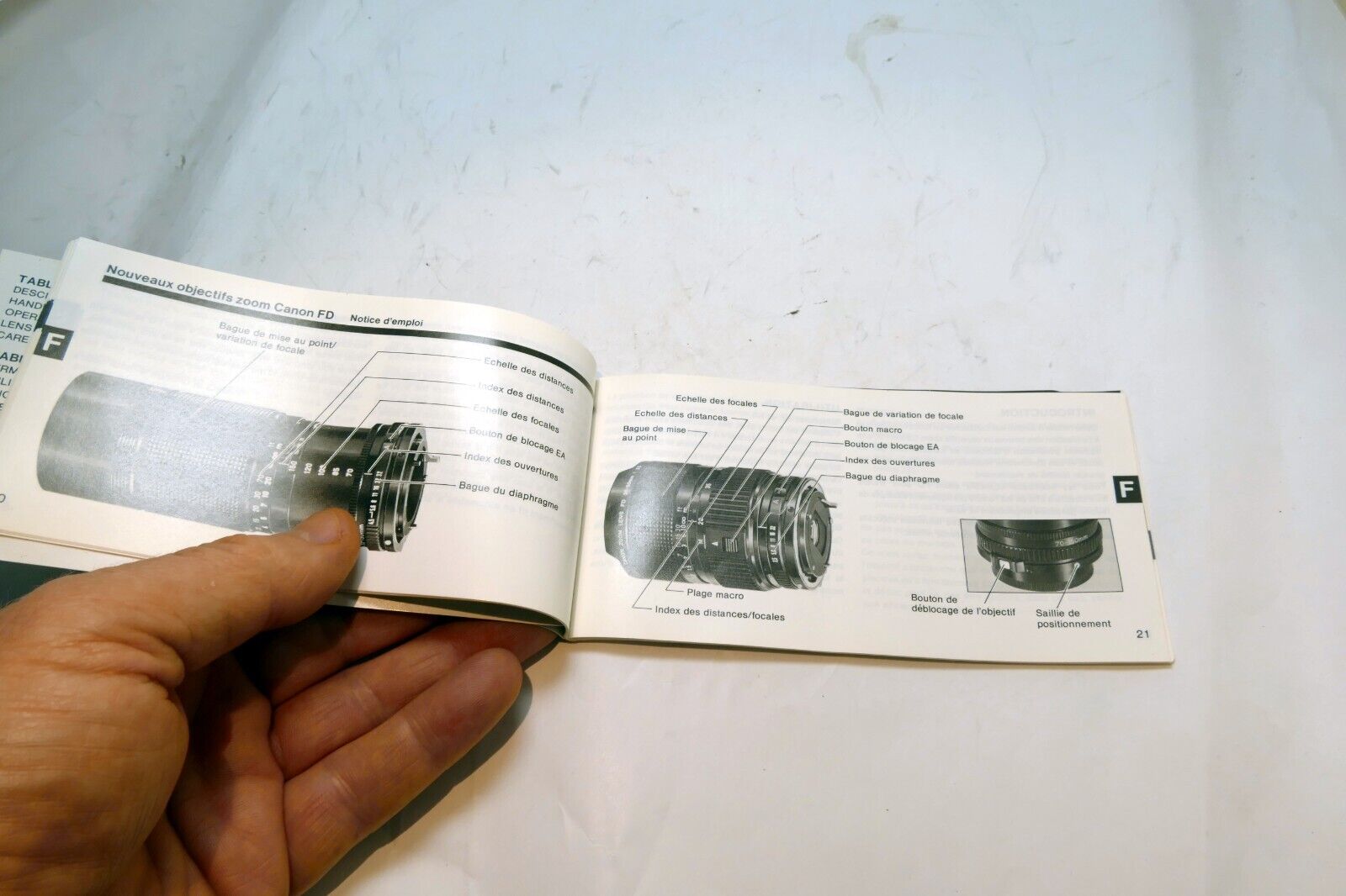 Canon FD ZOOM Lens Sales Brochure guide Instructions