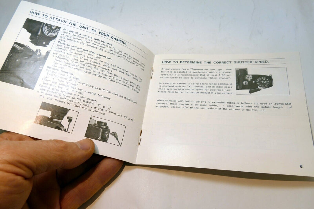 Soligor MK-6A Flash  Instructions  guide manual English EN