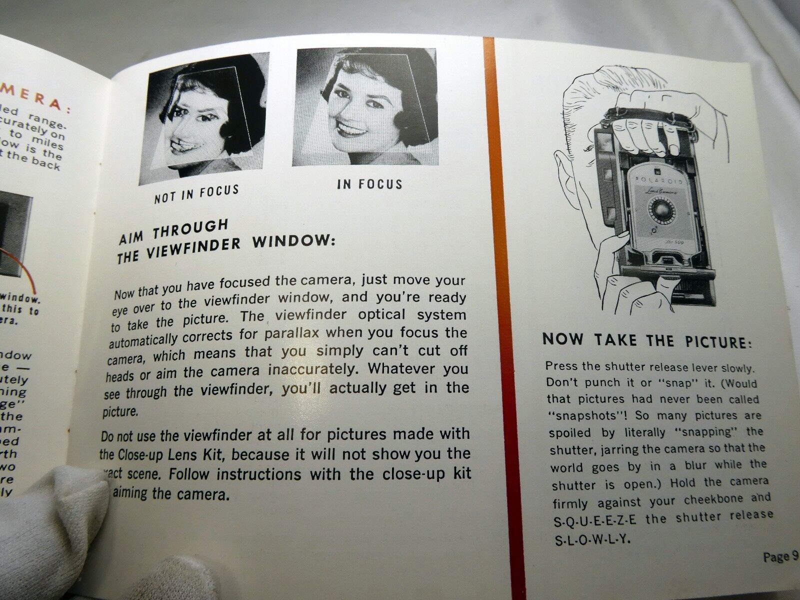 Polaroid Land Camera Guide Instruction manual photography (missing cover page)