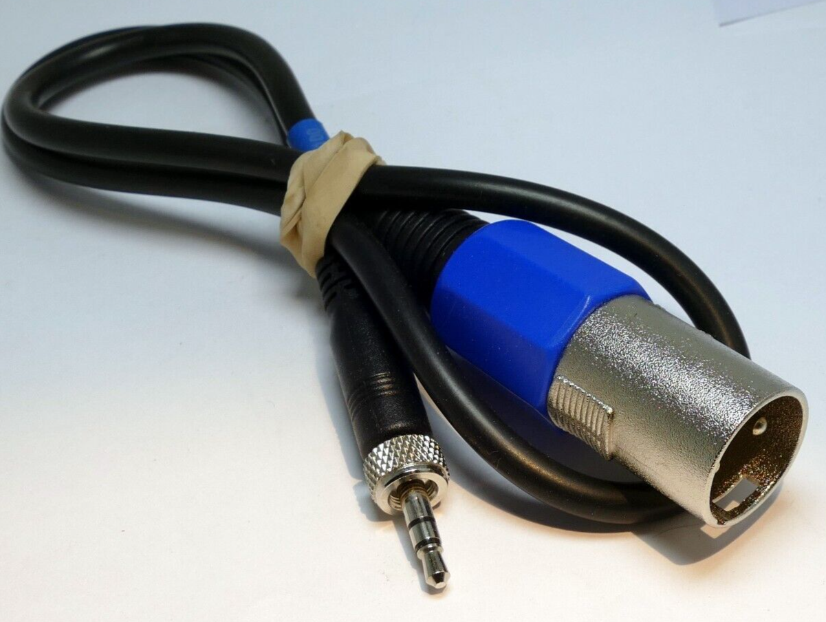 3 pin XLR M-F Male to 3.5mTRS  Audio Cable  1 feet extension adapter Low Noise