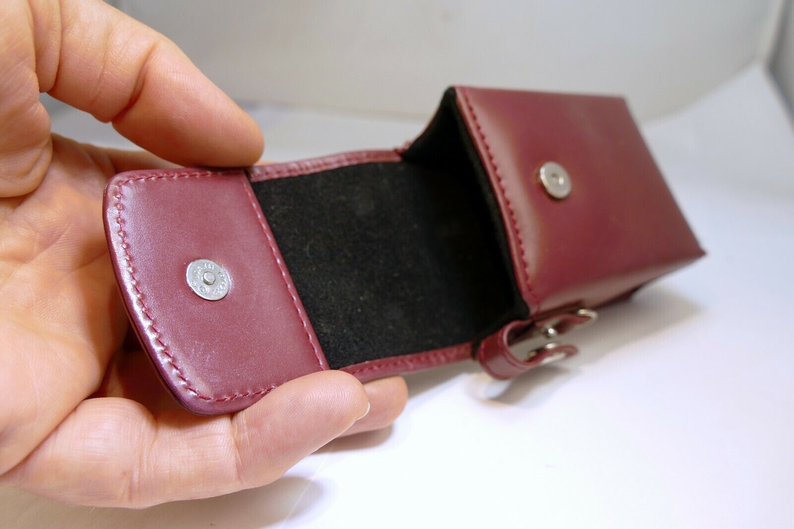 Panasonic Lumix DMC camera Protective Leather Pouch Case small 3.5X2.5X1.5"