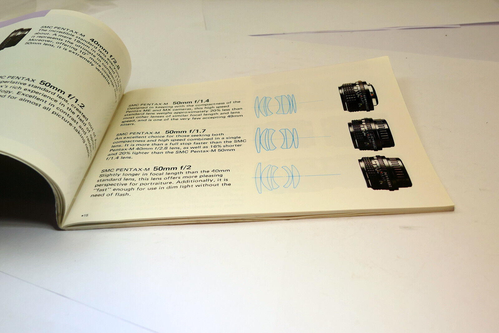 Pentax Lenses and Accessories camera  (EN) booklet brochure genuine 1971 K1000