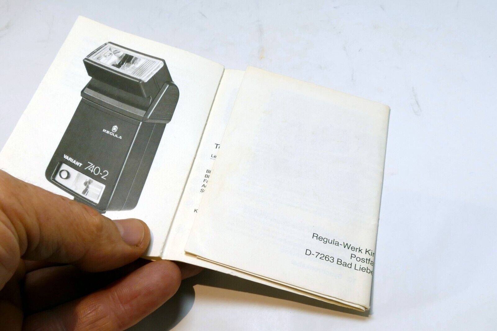 Regula Variant740-2 mc Flash Owner's manual  Instruction Guide E English