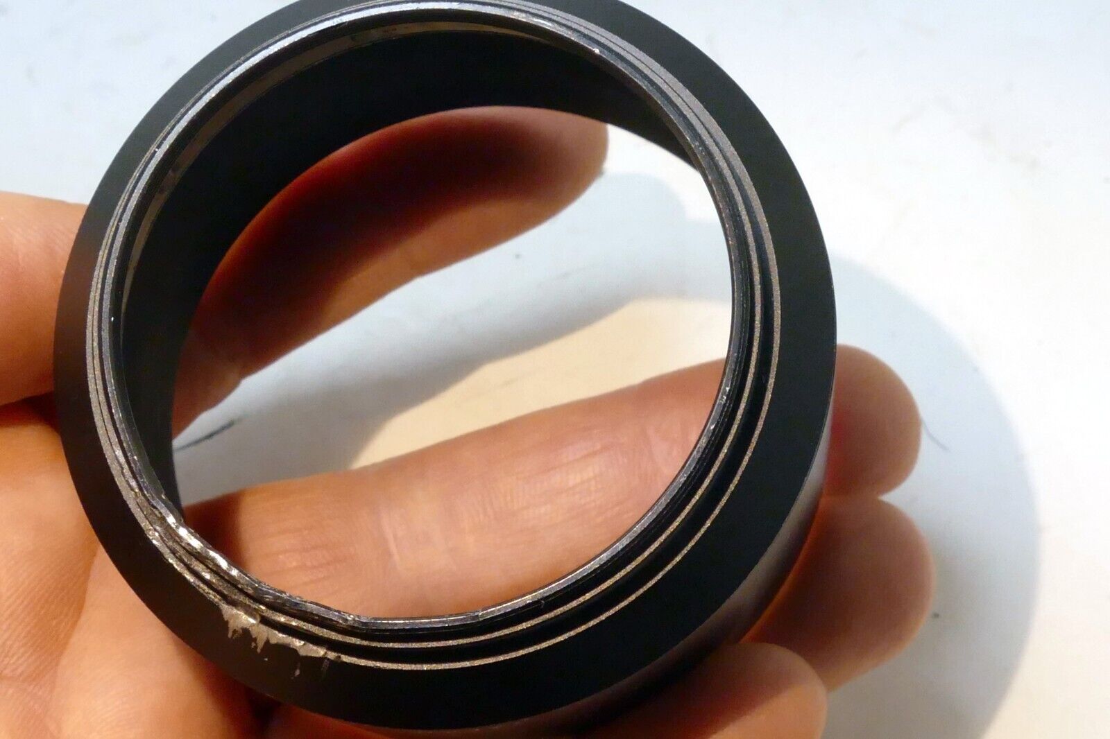 55mm Lens Hood Shade for Miranda 135mm f2.8 13.5cm Metal DAMAGED FOR PARTS AS IS