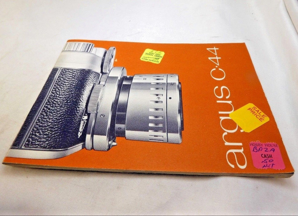 Argus C-44 rangefinder  Camera Instructions Guide Manual English