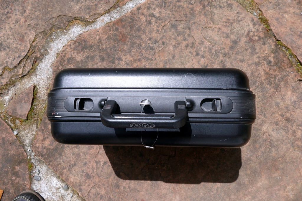 Sony Handycam Camera Hard Case Locking w/ Keys Travel Brief Carrying OEM Genuine