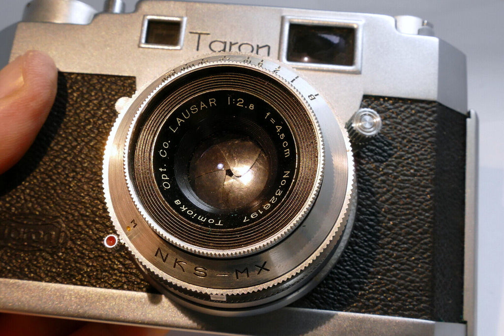Taron 35 camera with Tomioka Lausar 4.5cm f2.8 Lens rangefinder EP Nihon Kossoki