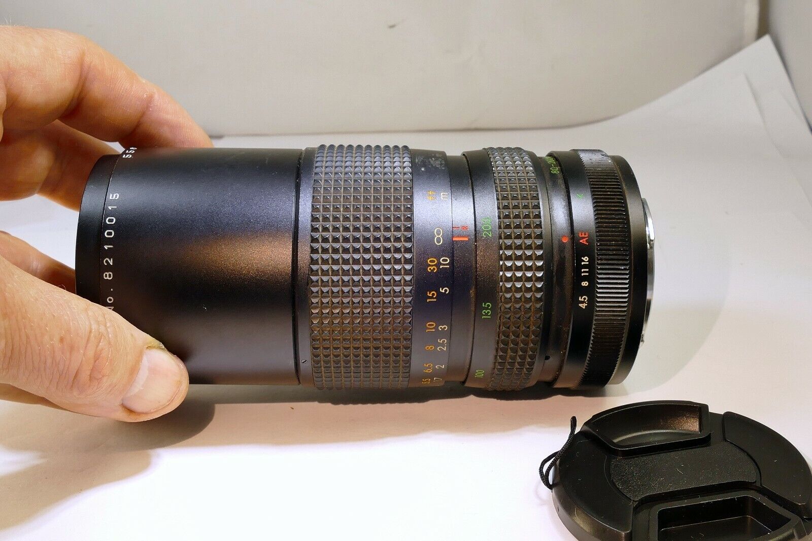 Seikanon 80-200mm f4.5 AR Telephoto Lens  prime manual focus for Konica