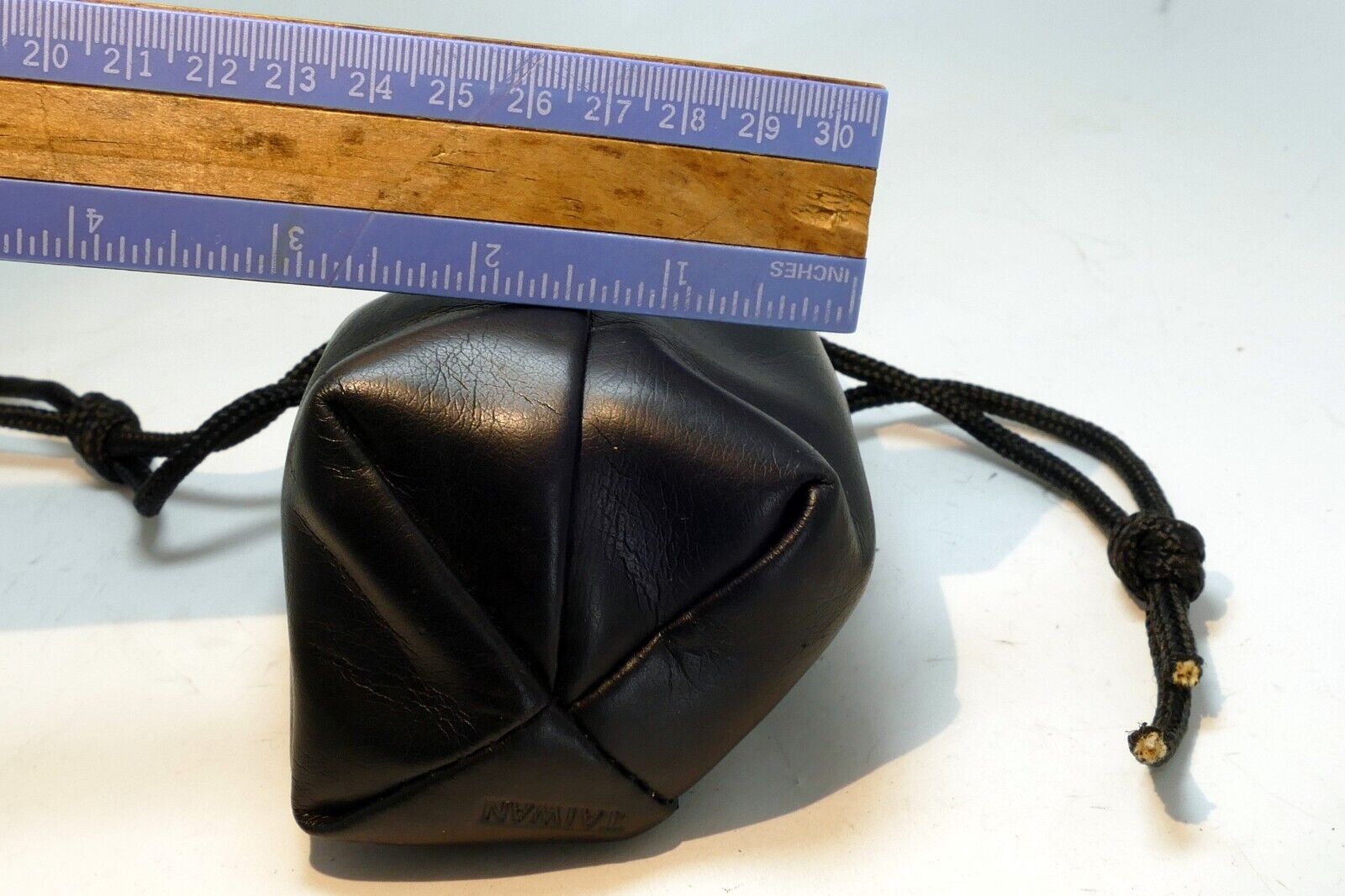 Soft  Leather Drawstring Bag Case for 50mm f1.8 f1.4 lens