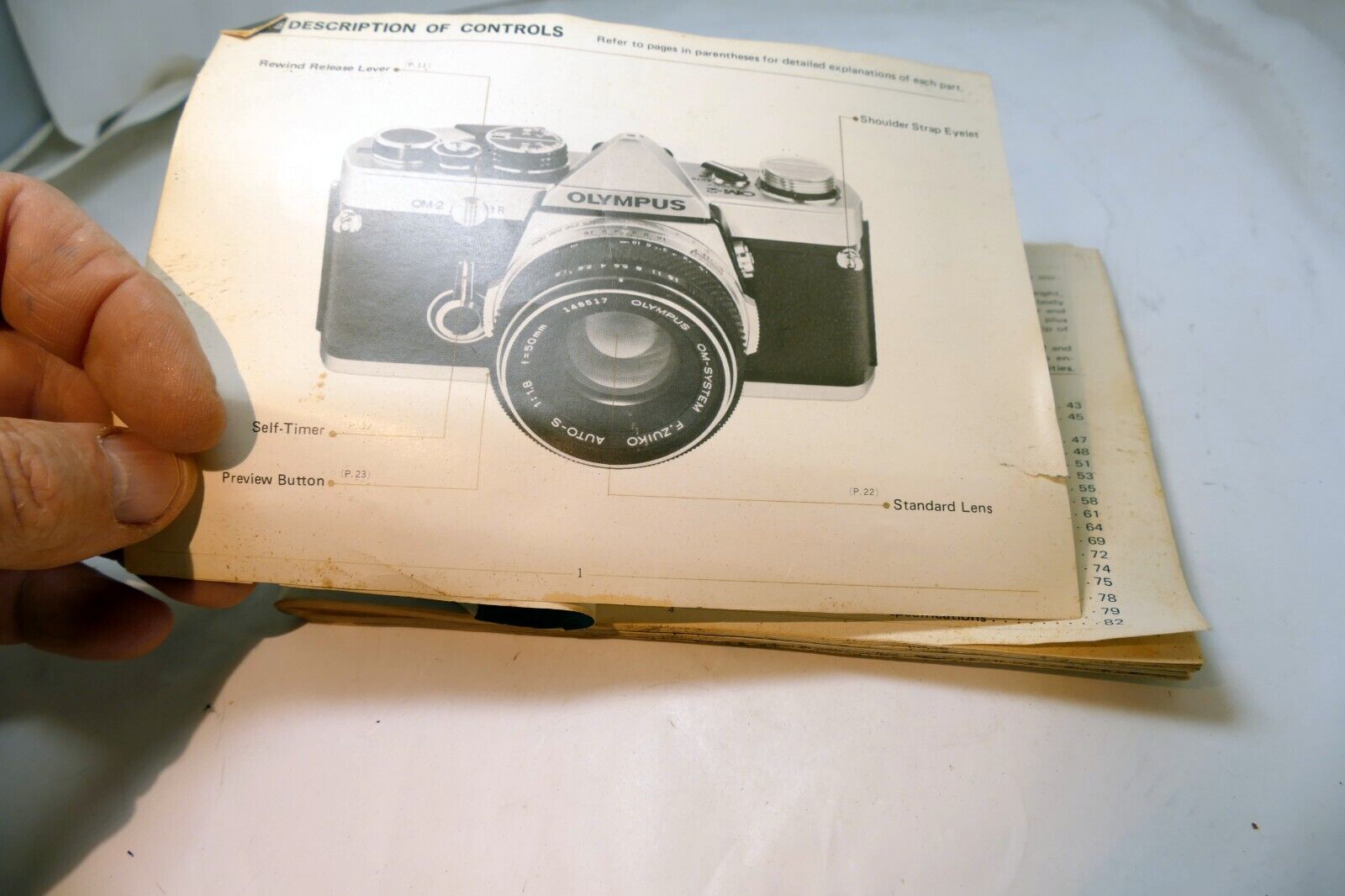 Olympus OM-2 Camera Operating User's Guide English EN Owners Manual Instructions