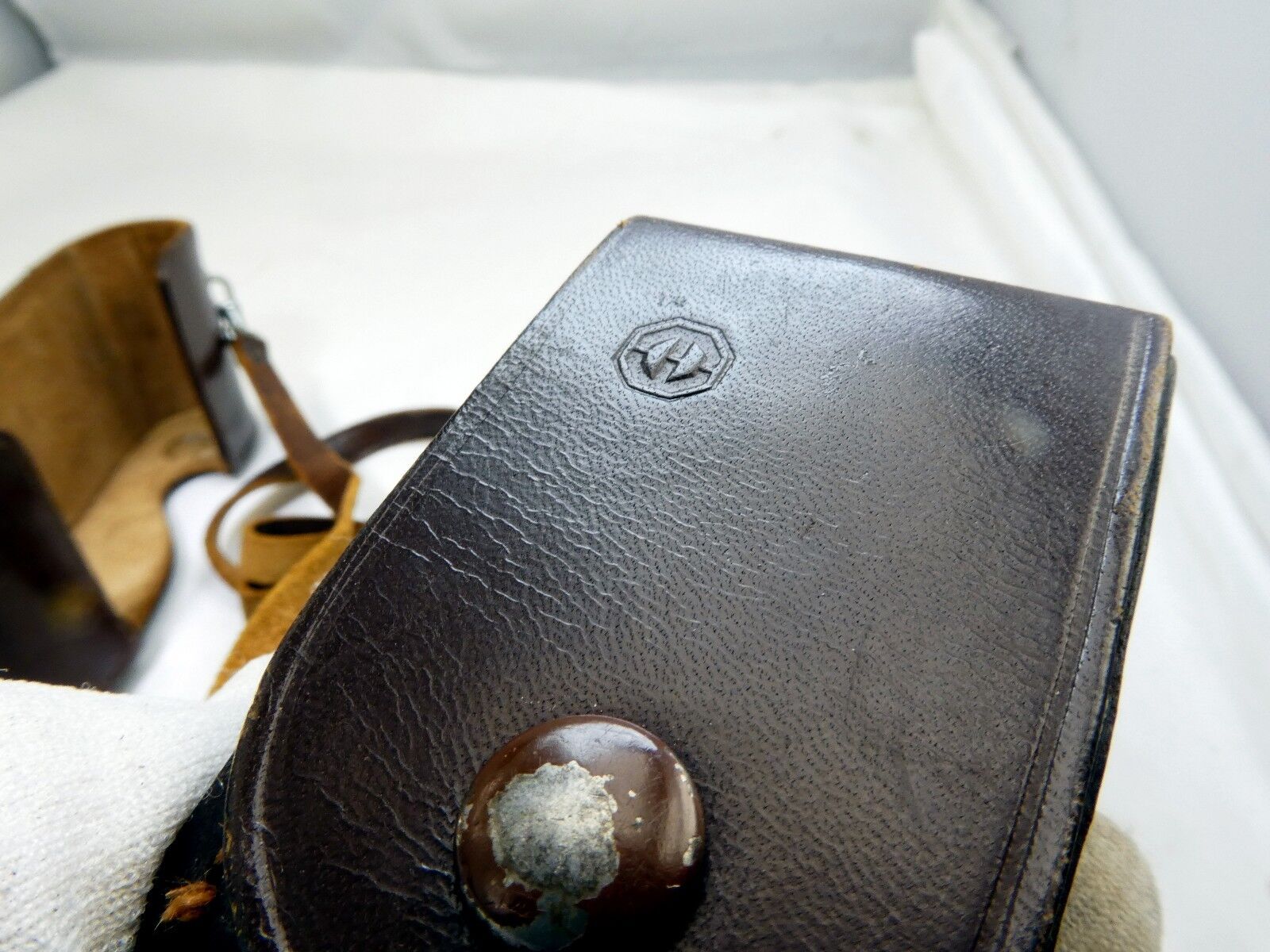 Leather Camera Case vintage lower part only rangefinder Metrawatt AG Nurnberg