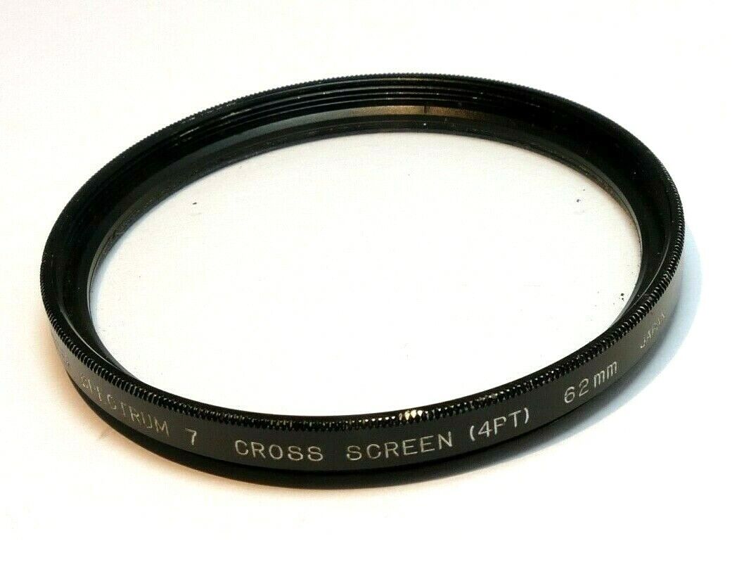 62mm Promaster 4 point Star Cross Screen filter lens made in Japan