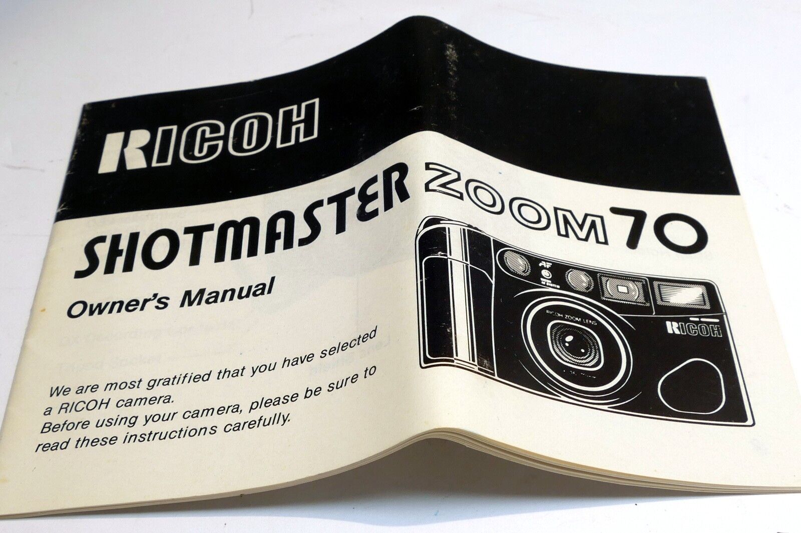 Ricoh Shootmaster Zoom 70  camera Instruction manual owner's guide English EN