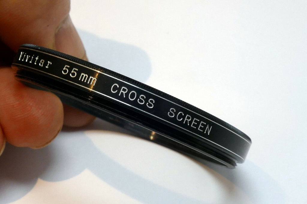 Vivitar 55mm Lens Filter CS Cross Screen 4 point Small Fine Star 1mm