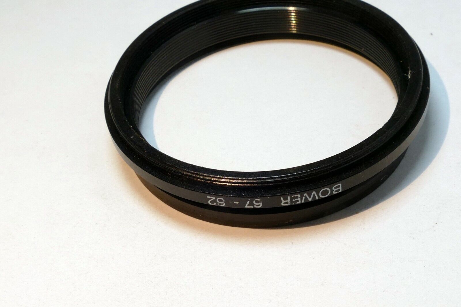 67mm to 62mm OD lens filter holder adapter ring step-up double lip on front