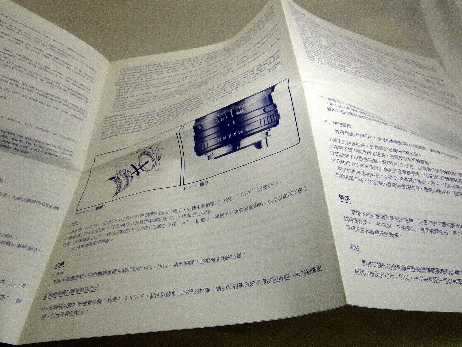 Sigma Manual focus zoom Lens Owner's Instruction Guide Manual English EN 21-35mm