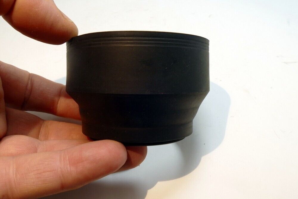 52mm Telephoto Rubber Lens Hood Shade 135mm 200mm collapsible 3-way
