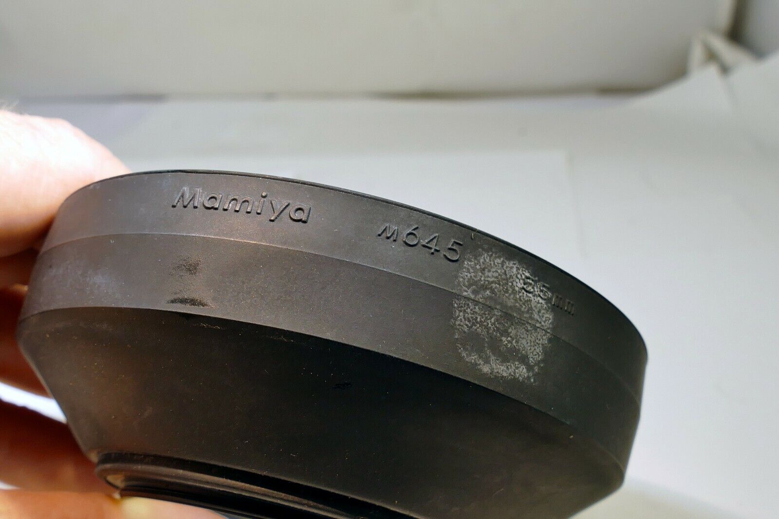 Mamiya 58mm Lens threaded Rubber Hood shade wide angle 55mm f2.8 Sekor C 645