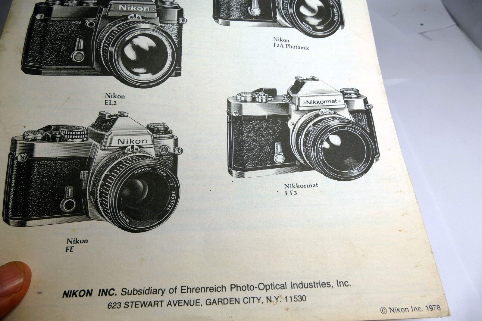 NIKON CONSUMER INFORMATION SHEET MAY 1979 NIKKOR LENS Ai modification Brochure