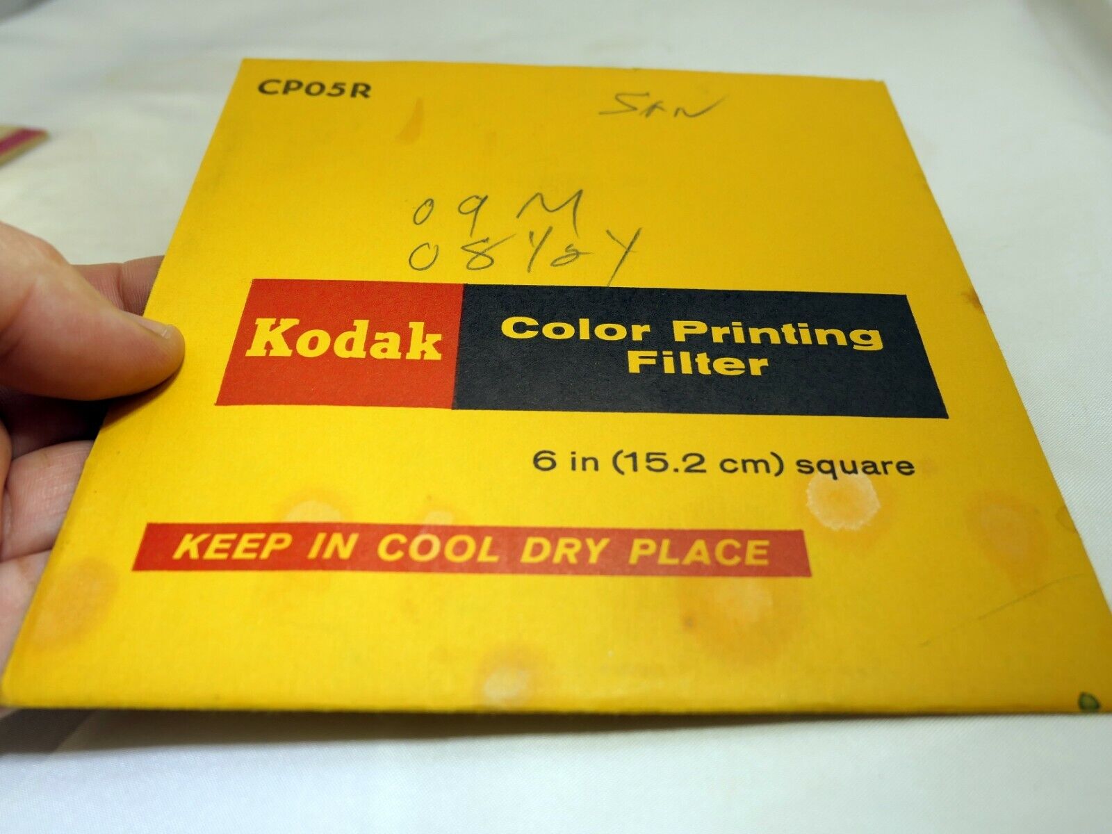 KODAK Color Printing Lens Filter 6X6" gelatin square CP-05 RED Pink 09m