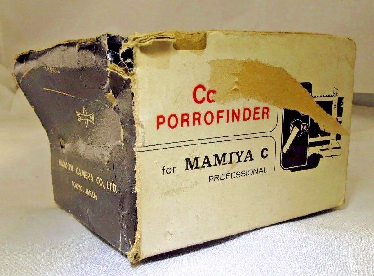 Mamiya CD's Porofinder Mamiya C camera empty box vintage