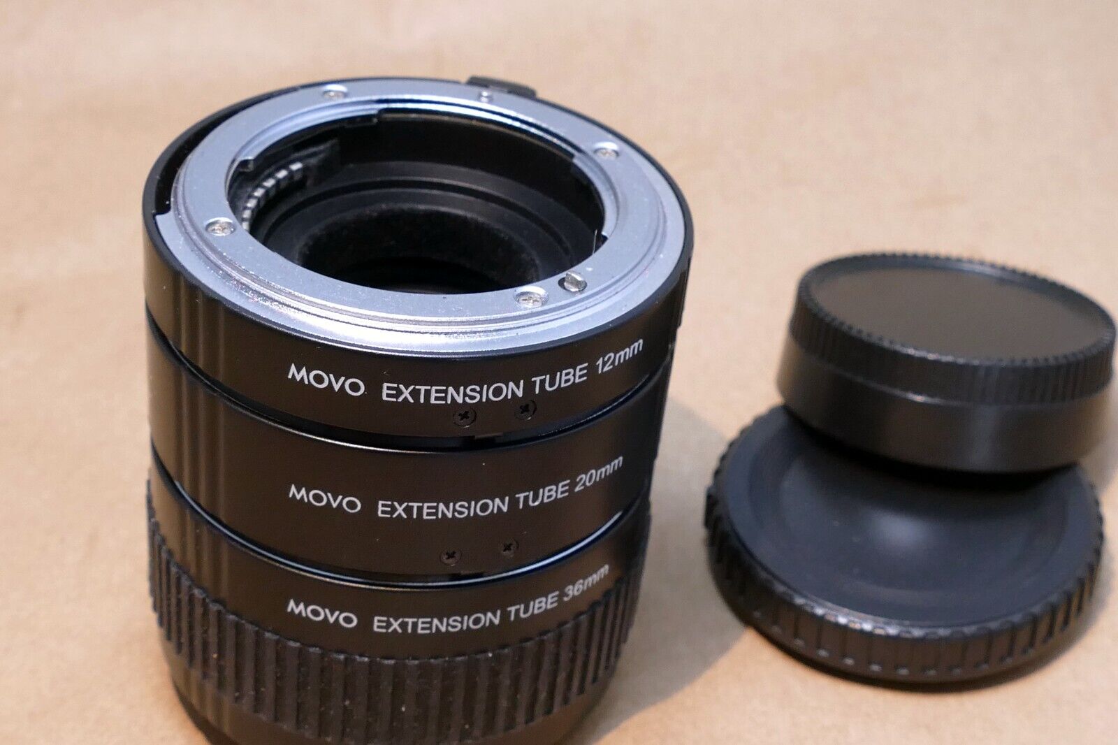 Movo Macro Extension Tube set 12mm 20mm 36mm Lens for Nikon N / F