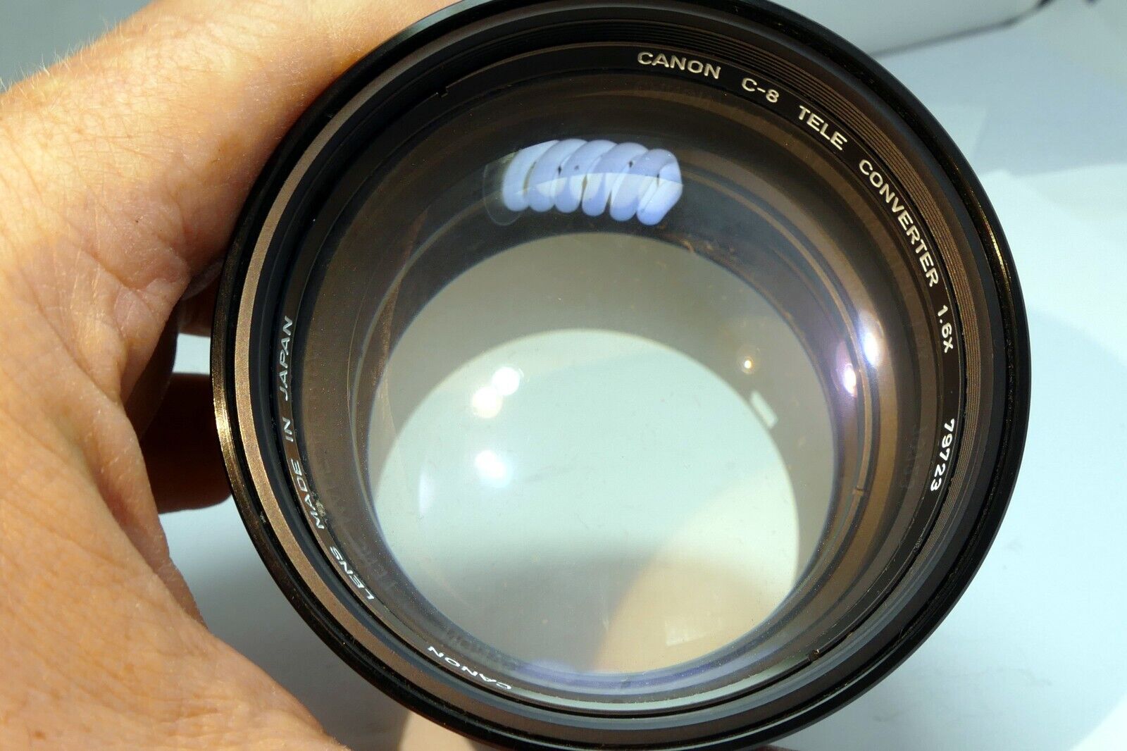 Canon C-8 Tele Converter 1.6X  LENS  - with haze, needs cleaning