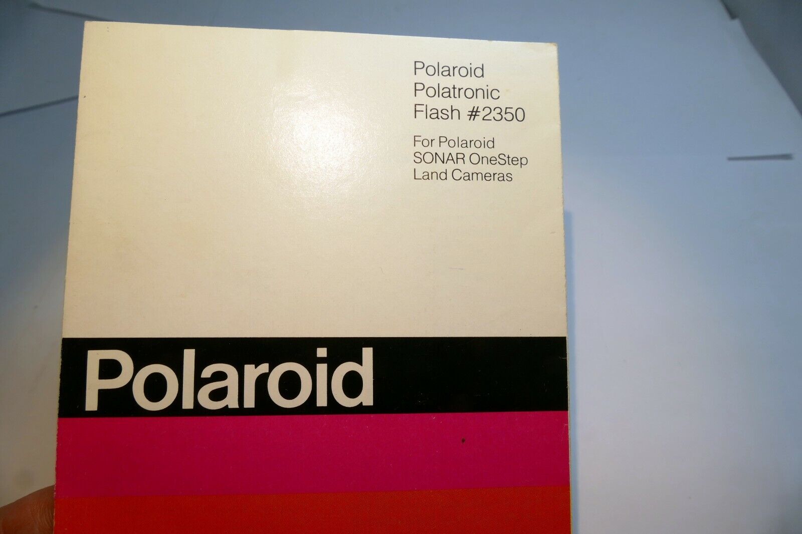Polaroid Polatronic Flash # 2350 OneStep Land camera Instruction Manual Guide