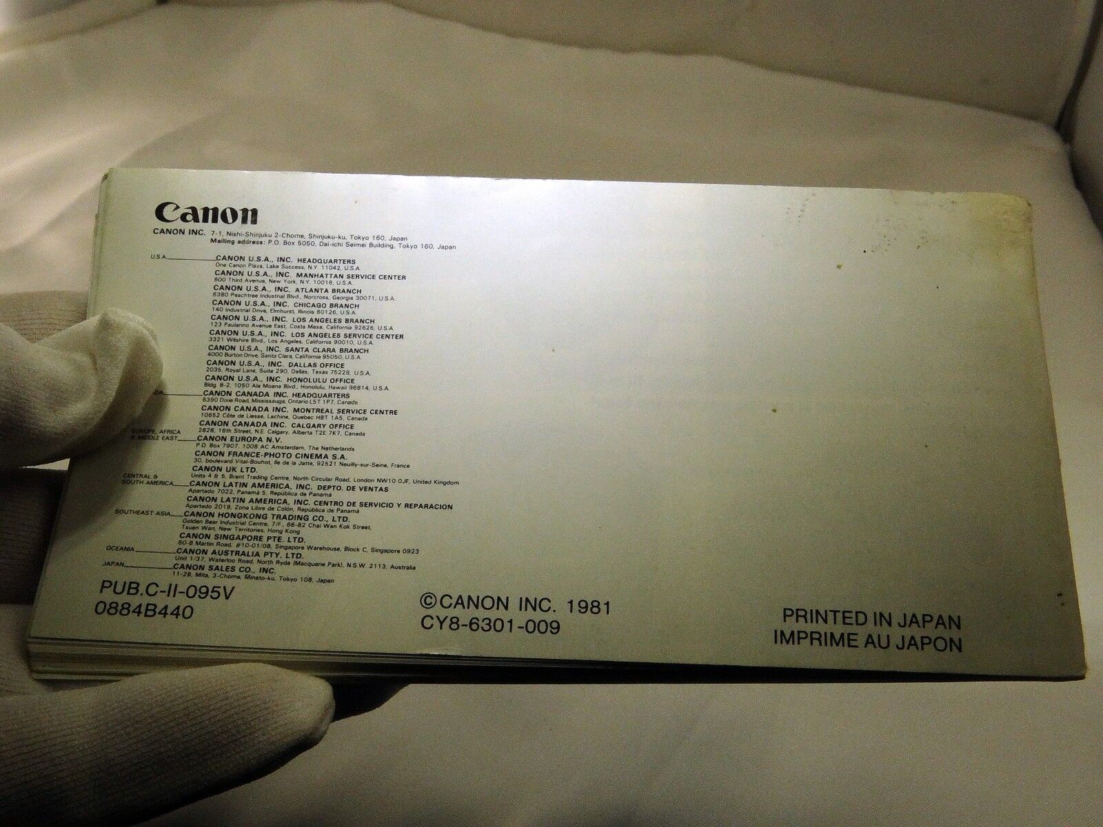 Canon FD Lens Instructions Accessory Guide English 60 pages EN D F SP