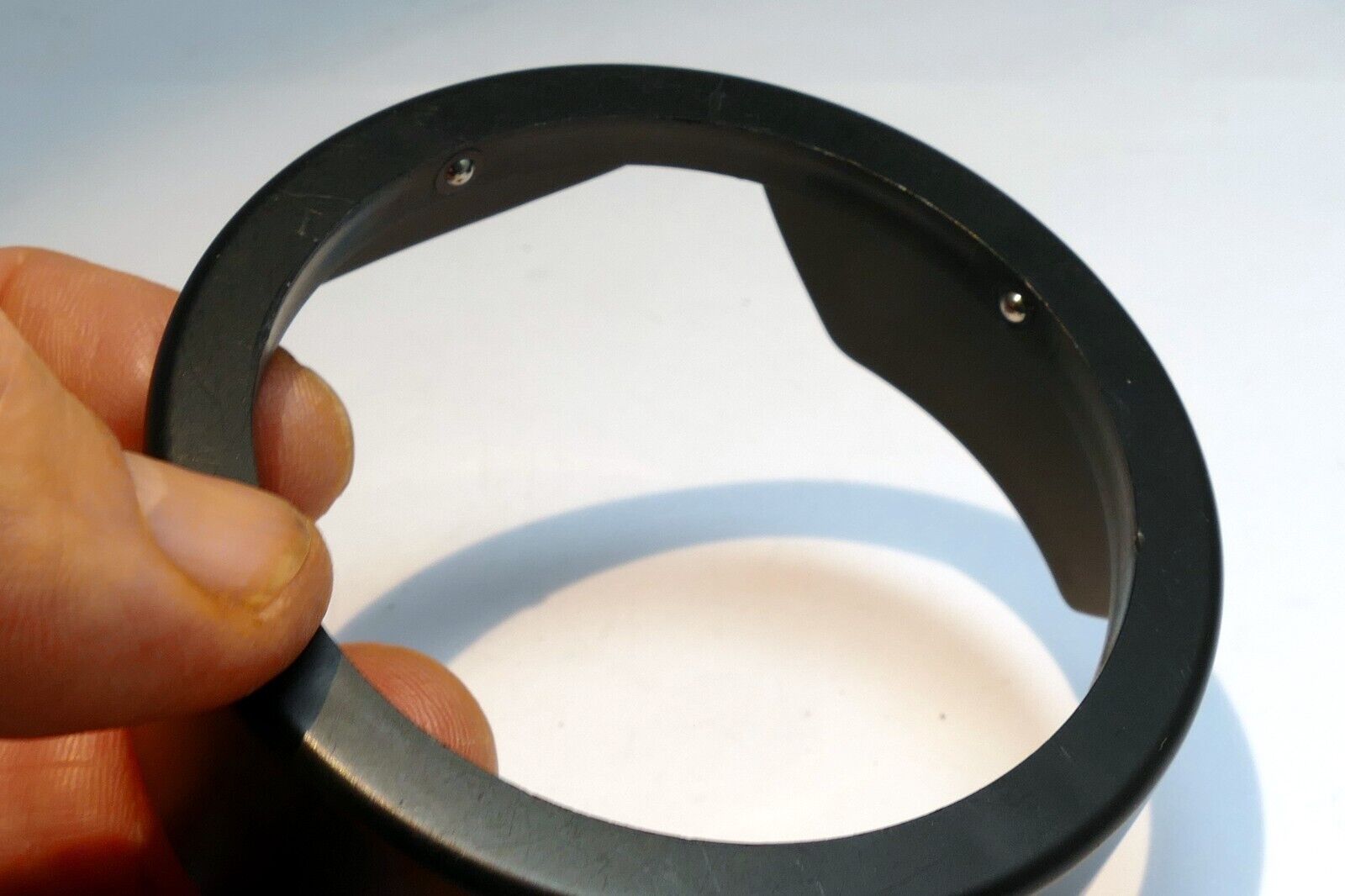 62mm ID Lens Hood Shade incomplete - missing threaded ring AS IS parts