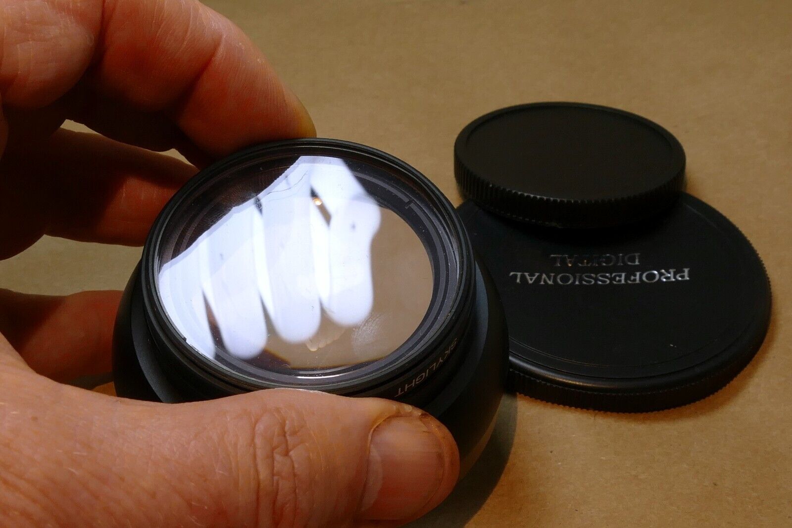 52mm Vision Optics 0.48X Wide Angle Lens with 52mm Hoya sky filter attached