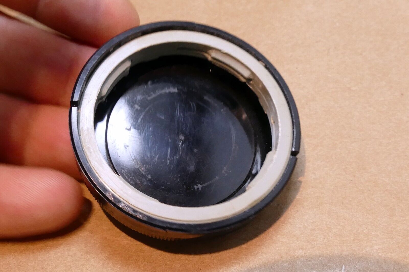 Rear Cap FOR Leica R lenses original Genuine OEM  - damaged AS IS