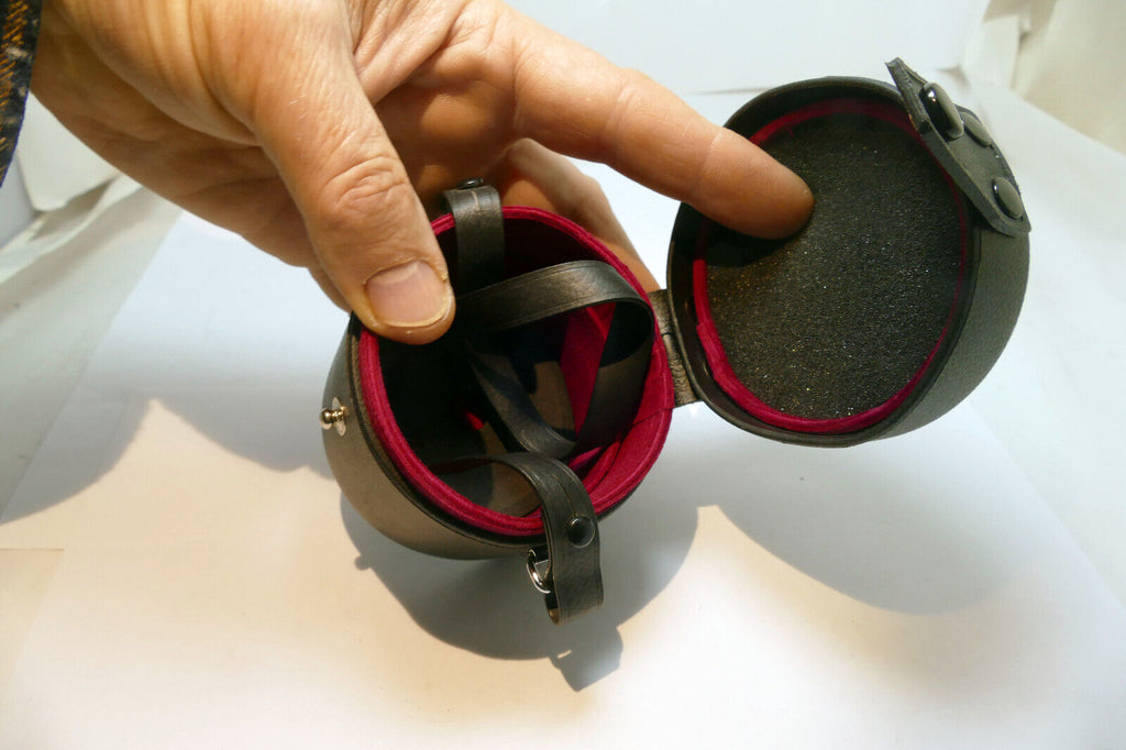 Konica Hexanon 28mm f3.5 AR lens empty Hard case (fits 50mm f1.4 f1.7 57mm AR)