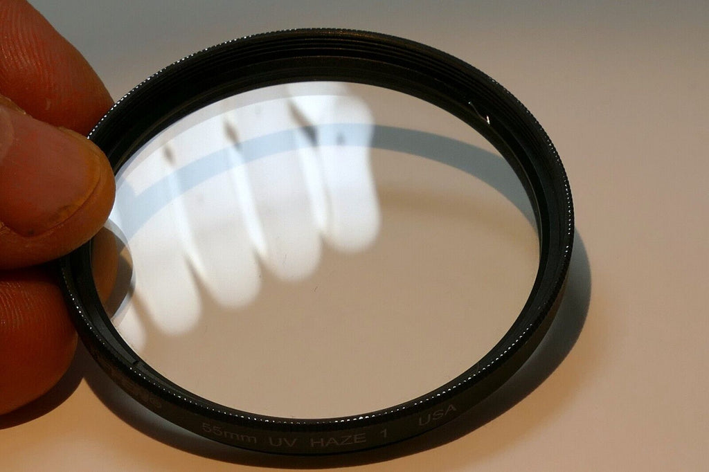 Tiffen 55mm UV  Haze-1 Filter Clear glass  made in USA