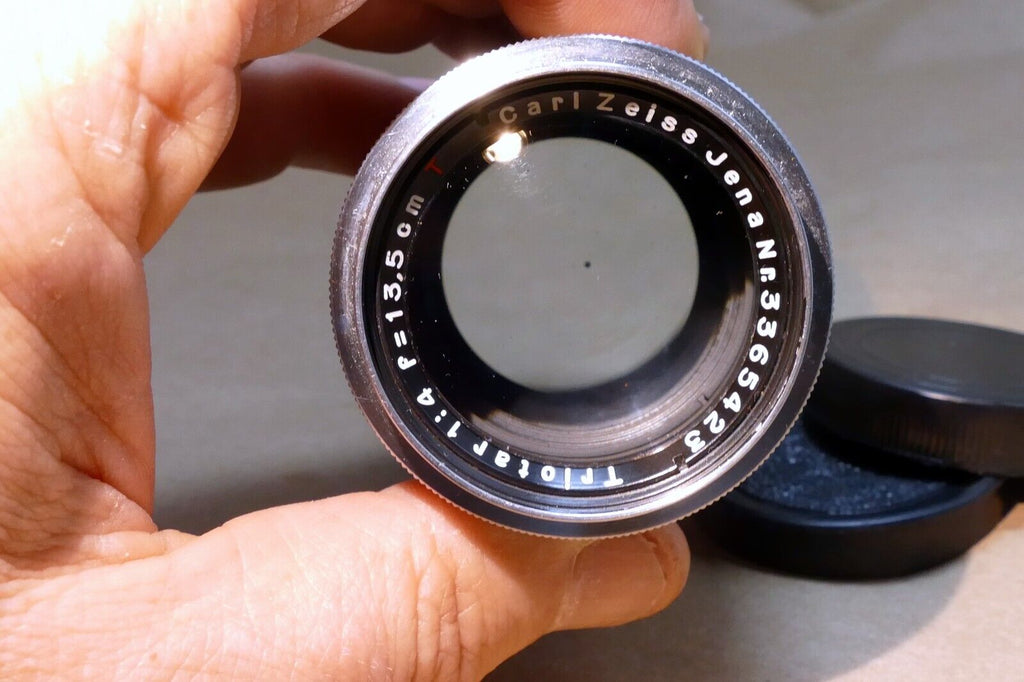 Carl Zeiss Jena Triotar 13.5cm f4.0 T M42 Lens Screw  Mount 135mm