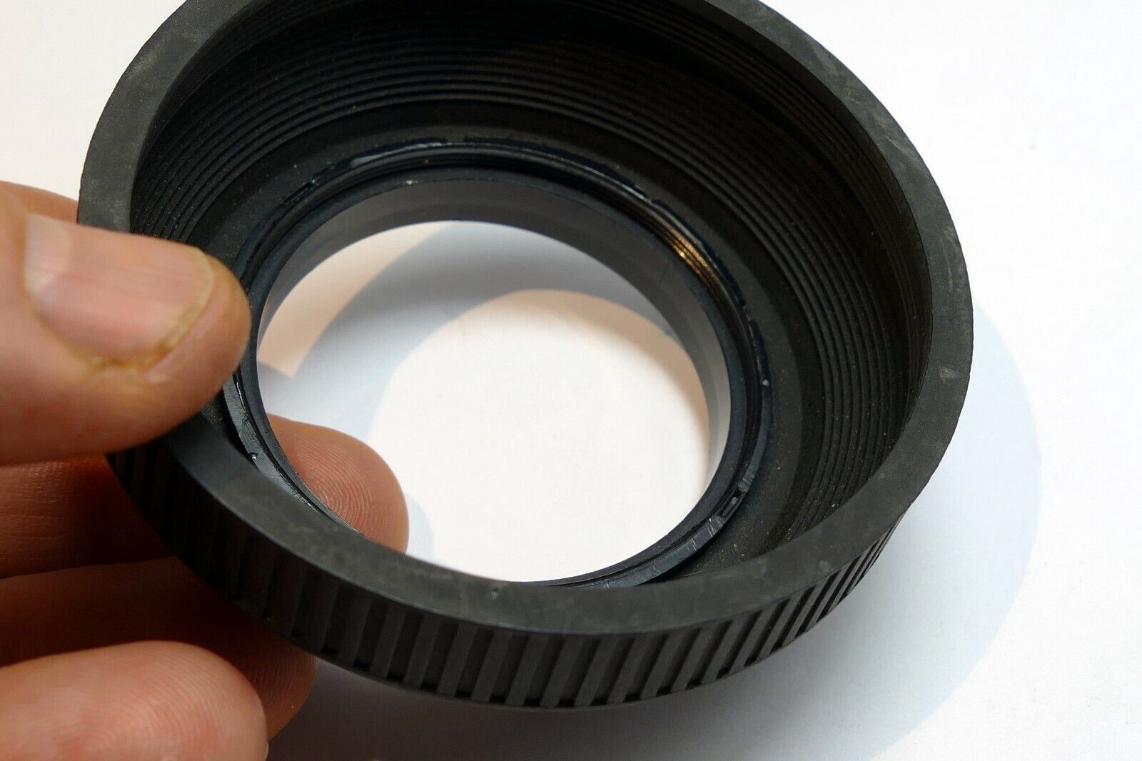 49mm Rubber Collapsible Lens Hood Shade screw in for 50mm f1.6 f1.9 normal
